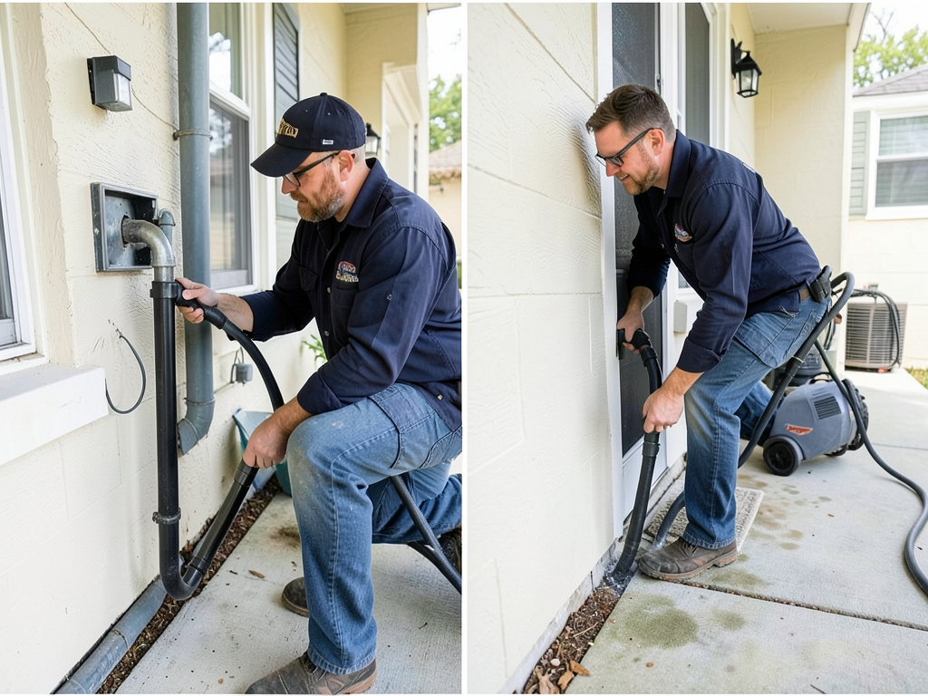 How to clear a backed up ac drain line in your hou